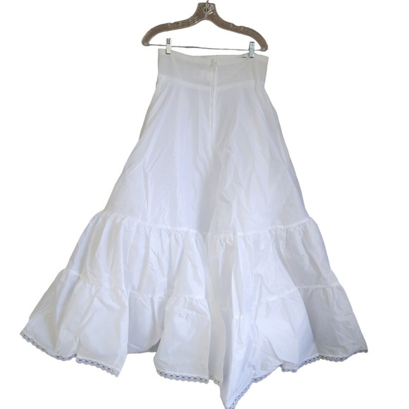 Davids Bridal Wedding Slip 603 2 Tier A Line Aline White Size 16 Crinoline NWOT - Picture 2 of 8